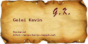 Gelei Kevin névjegykártya